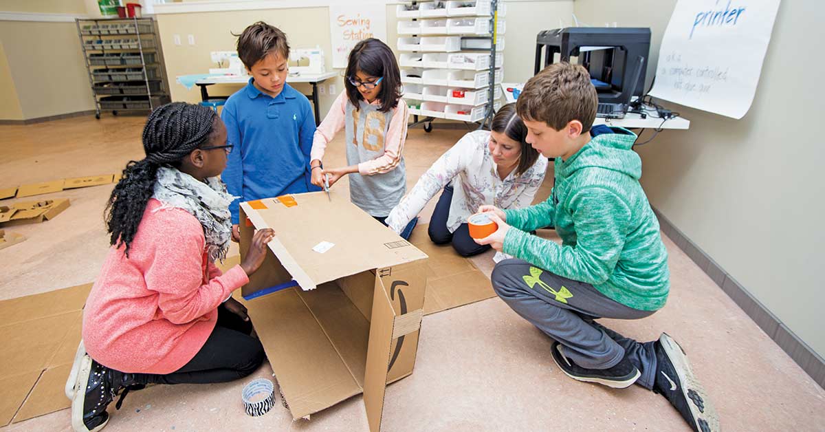 Students In Classroom of Independent School